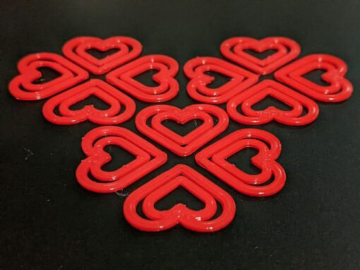 12-Pack Double Heart Bookmarks: Red, Multi-use, Durable, Perfect for Gifts - Image 7