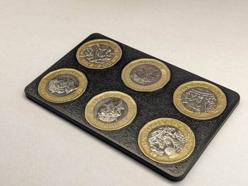 £6 Pound Coin Holder Credit Card Size Tray Slim Wallet Insert UK Travel Gift EDC - Image 8