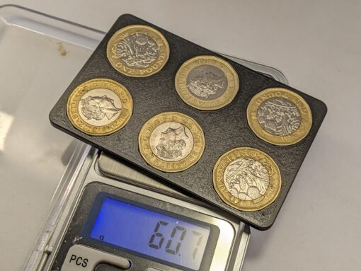 £6 Pound Coin Holder Credit Card Size Tray Slim Wallet Insert UK Travel Gift EDC - Image 11