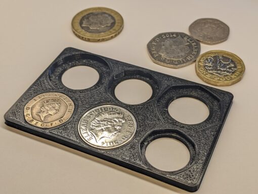 Pound Coin Holder. £4 Credit Card. Present Gift Travel Light Wallet UK New Black - Image 4
