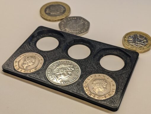 Pound Coin Holder. £4 Credit Card. Present Gift Travel Light Wallet UK New Black - Image 5