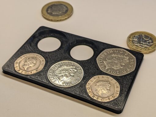 Pound Coin Holder. £4 Credit Card. Present Gift Travel Light Wallet UK New Black - Image 6