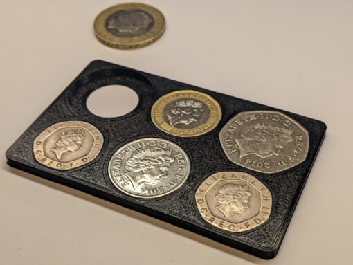 Pound Coin Holder. £4 Credit Card. Present Gift Travel Light Wallet UK New Black - Image 7