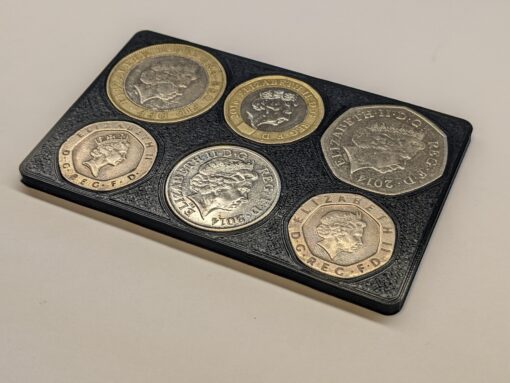 Pound Coin Holder. £4 Credit Card. Present Gift Travel Light Wallet UK New Black - Image 9