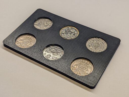 Pound Coin Holder. £4 Credit Card. Present Gift Travel Light Wallet UK New Black - Image 10