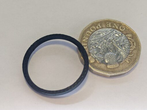 Black Ring Trolley Coin - Unique Pound Coin Style Fashion Jewellery Gift Present - Image 10