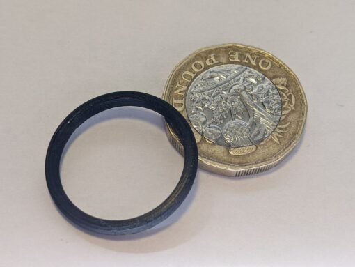 Black Ring Trolley Coin - Unique Pound Coin Style Fashion Jewellery Gift Present - Image 8