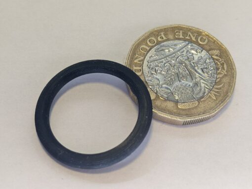 Black Ring Trolley Coin - Unique Pound Coin Style Fashion Jewellery Gift Present - Image 6