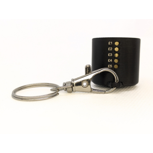 Spring Loaded £5 Pound Coin Dispenser Holder Stacker Key Chain - Image 9