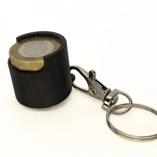 Spring Loaded £5 Pound Coin Dispenser Holder Stacker Key Chain - Image 11