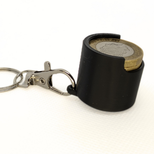 Spring Loaded £5 Pound Coin Dispenser Holder Stacker Key Chain - Image 13