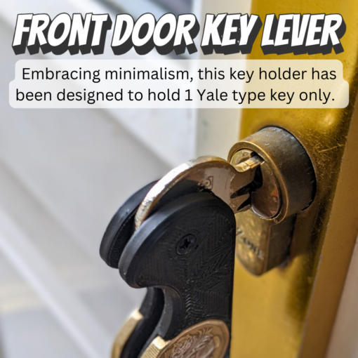 Locking Minimalist Key Holder with Dual £1 Coin Slots and Fidget Friendly - Image 4