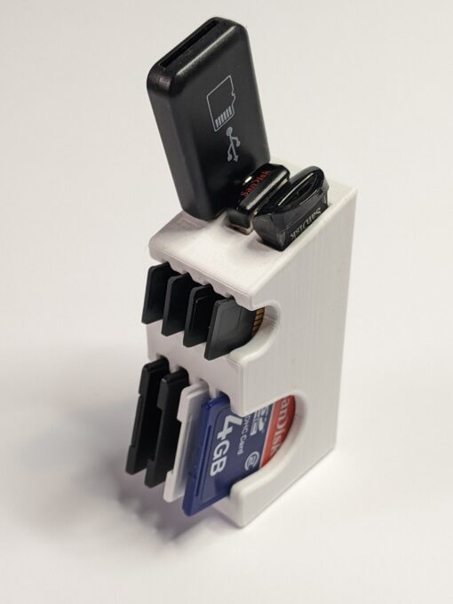 Micro SD, SD & USB Holder. Desk Tidy / Wall Mount Storage - Image 4