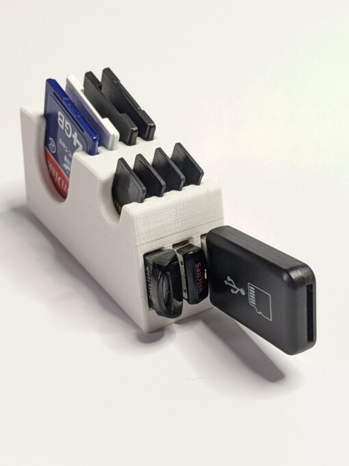 Micro SD, SD & USB Holder. Desk Tidy / Wall Mount Storage - Image 9