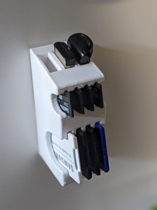 Micro SD, SD & USB Holder. Desk Tidy / Wall Mount Storage - Image 6