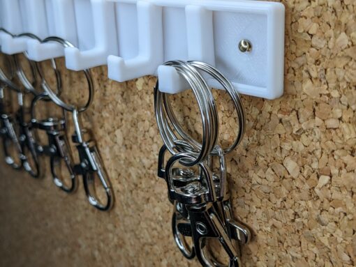 KEY HOLDER HOOKS FOR KEYS. WALL MOUNTED ORGANISER (+FIXINGS) - Image 7