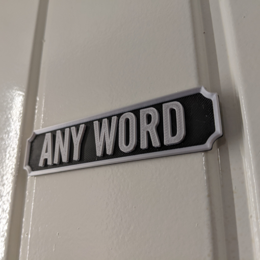 Custom Personalised Vintage Style Wall Plaque / Sign - Any Name - Image 4