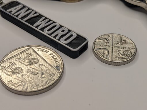 Personalized Custom Keychain Whistle. Any Name Text / Reg Number. Loud & Compact - Image 5