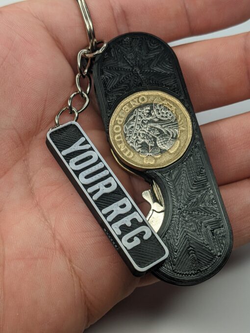 Personalized Custom Keychain Whistle. Any Name Text / Reg Number. Loud & Compact - Image 8