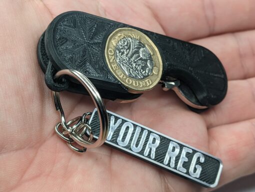 Personalized Custom Keychain Whistle. Any Name Text / Reg Number. Loud & Compact - Image 9