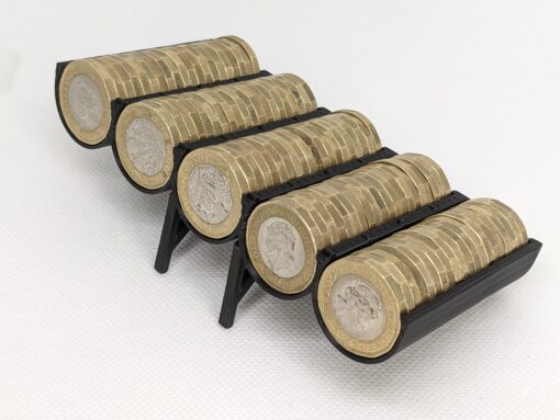 £100 & £200 £1 Holders. Wall Desk Mount. Money Organizer Savings Gift Tray Rack - Image 8