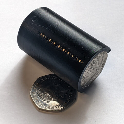 50p Coin Dispenser – Holds £10 (20 Coins), Spring Release, Compact Holder - Image 4