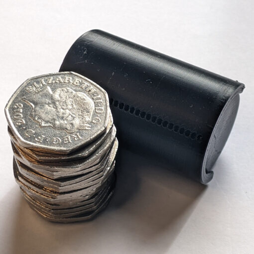 50p Coin Dispenser – Holds £10 (20 Coins), Spring Release, Compact Holder - Image 6