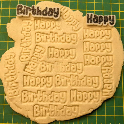 “Happy Birthday” Cookie Embosser Set – Independent Stamps for Fondant & Biscuits - Image 6