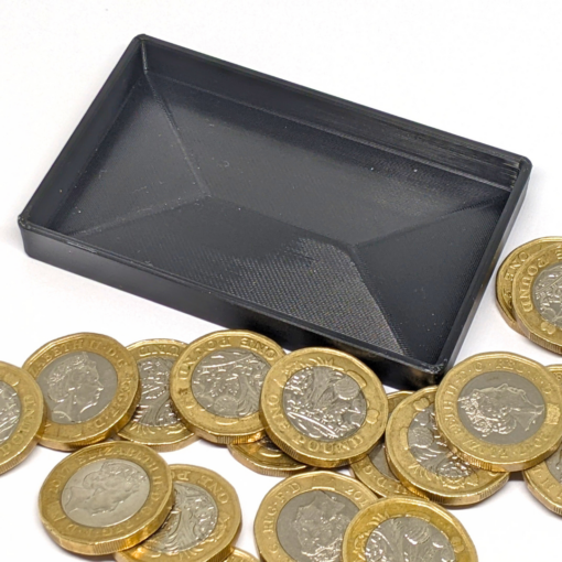 XL Coin Tray with Lid for Slim Wallet – Deep EDC Insert with Optional Engraving - Image 6