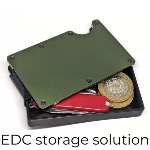 XL Coin Tray with Lid for Slim Wallet – Deep EDC Insert with Optional Engraving - Image 9