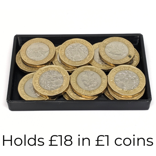 XL Coin Tray with Lid for Slim Wallet – Deep EDC Insert with Optional Engraving - Image 7