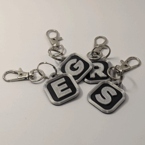 Monogram Keychain Tag – Personalised Name ID for Keys, Pets, School Bags - Image 4