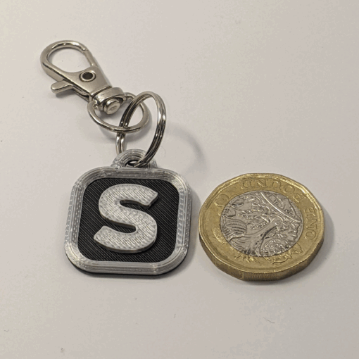 Monogram Keychain Tag – Personalised Name ID for Keys, Pets, School Bags - Image 8