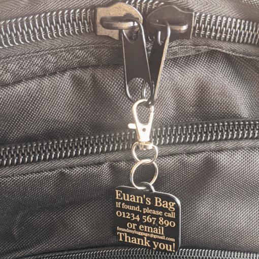 Monogram Luggage Tag – Personalised Name ID for Suitcases, Cabin Bags, Travel Gifts - Image 7