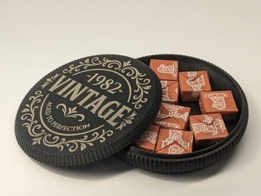 Personalised “Aged to Perfection” Coaster with Hidden Compartment – Custom Year Gift for Him or Dad - Image 7