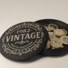 Personalised “Aged to Perfection” Coaster with Hidden Compartment – Custom Year Gift for Him or Dad