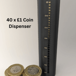 Quick Spring Release £40 Coin Holder & Coin Counter. High Capacity, Handmade & Unique