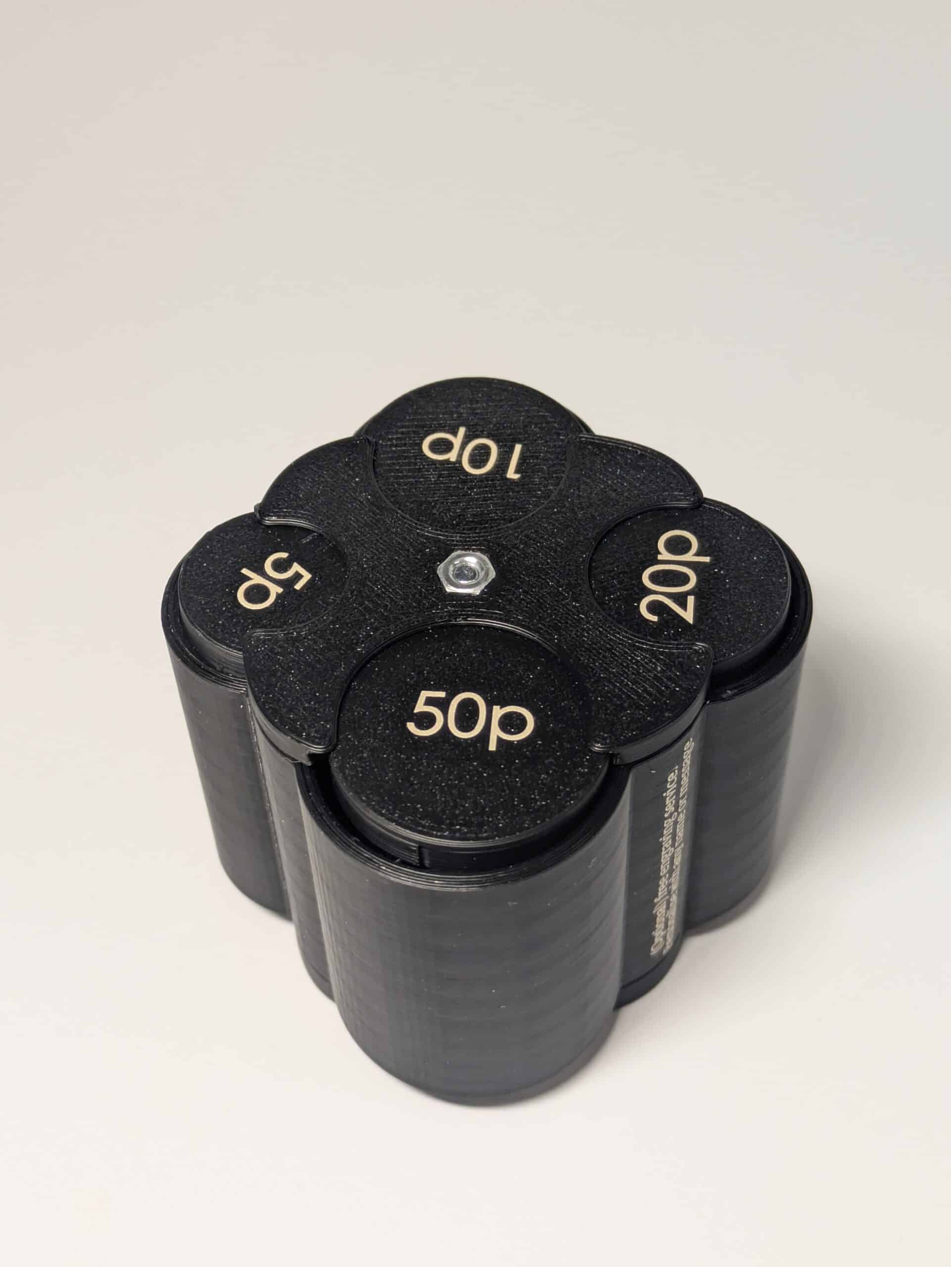 Spring Loaded Multi Cylinder Complete UK Coin Holder Compact Car Money Organiser - Image 3