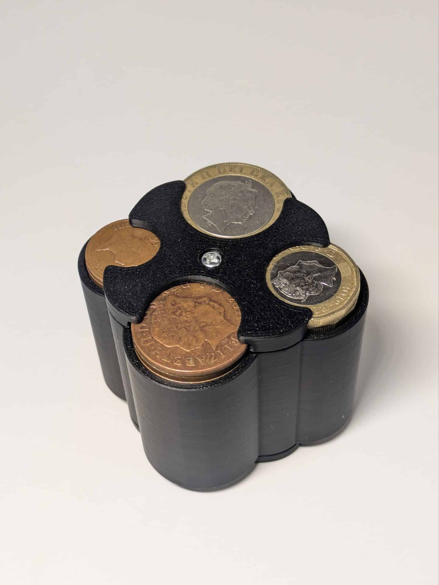 Spring Loaded Multi Cylinder Complete UK Coin Holder Compact Car Money Organiser - Image 5