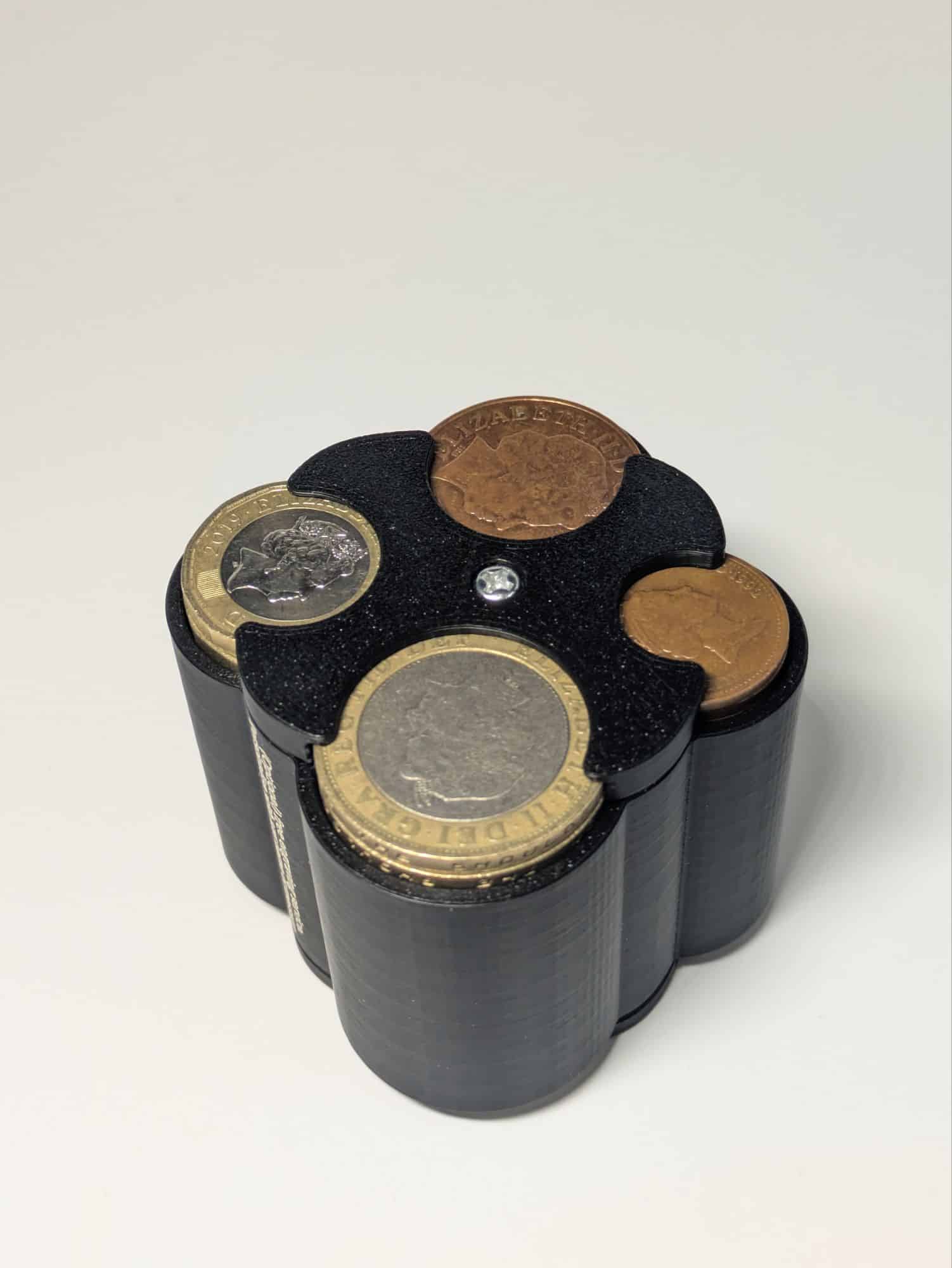 Spring Loaded Multi Cylinder Complete UK Coin Holder Compact Car Money Organiser - Image 10