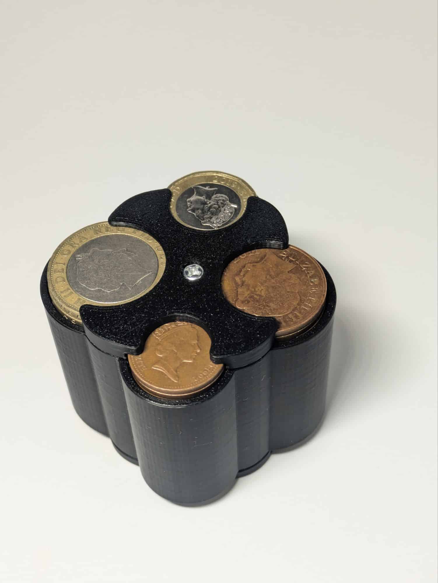 Spring Loaded Multi Cylinder Complete UK Coin Holder Compact Car Money Organiser - Image 11