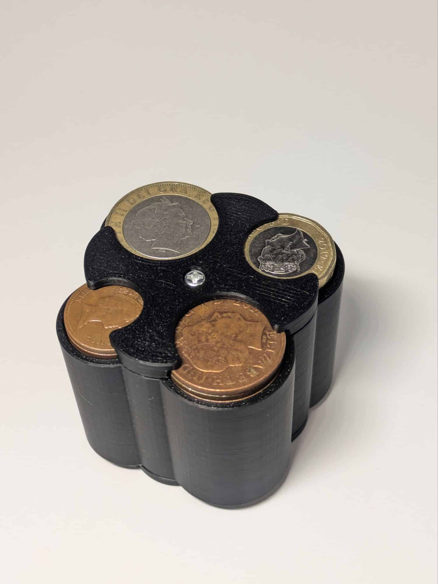 Spring Loaded Multi Cylinder Complete UK Coin Holder Compact Car Money Organiser - Image 6