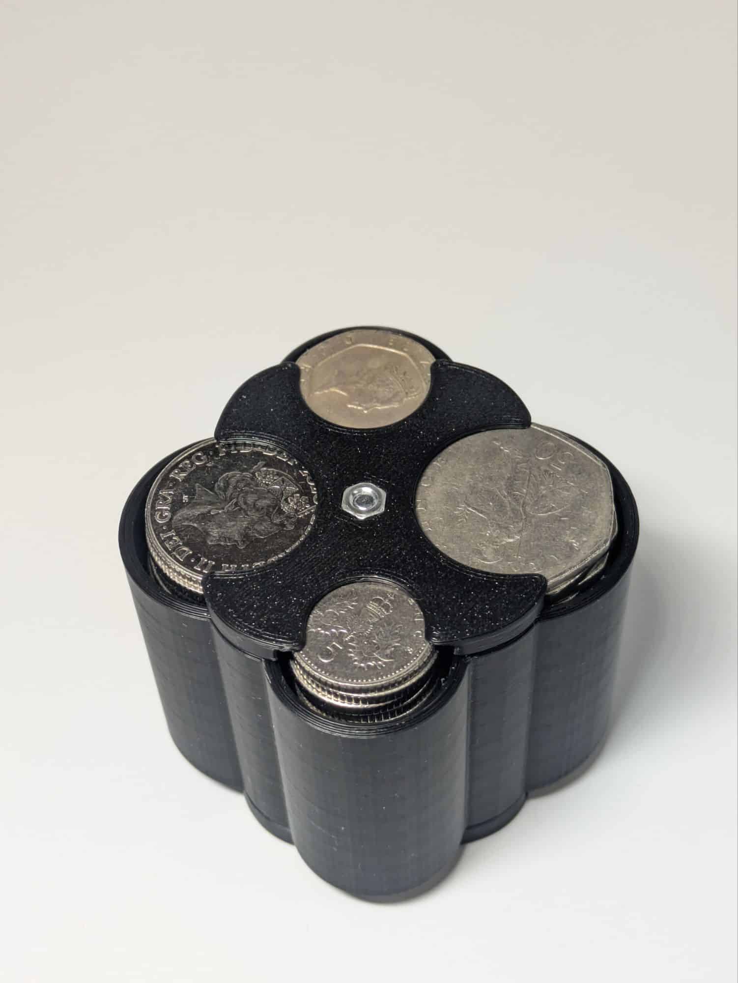 Spring Loaded Multi Cylinder Complete UK Coin Holder Compact Car Money Organiser - Image 16