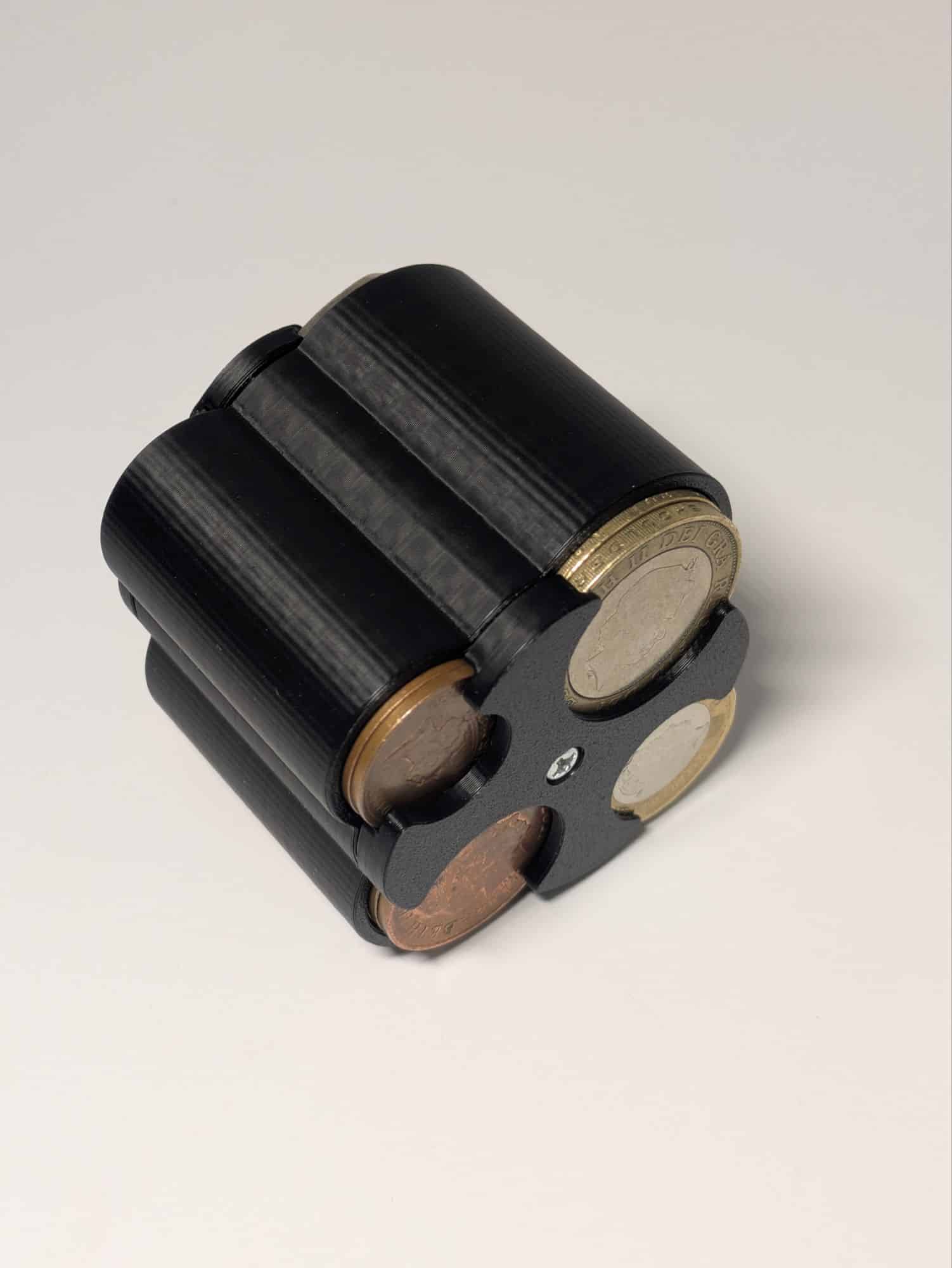 Spring Loaded Multi Cylinder Complete UK Coin Holder Compact Car Money Organiser - Image 18