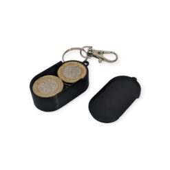 10 Pound Coin Holder Keyring Personalised Engraved Storage Box With Sliding Lid