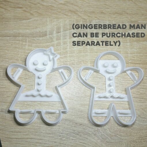Gingerbread Lady Woman Cookie Cutter Cake Decorating Fondant Biscuit Xmas - Image 7